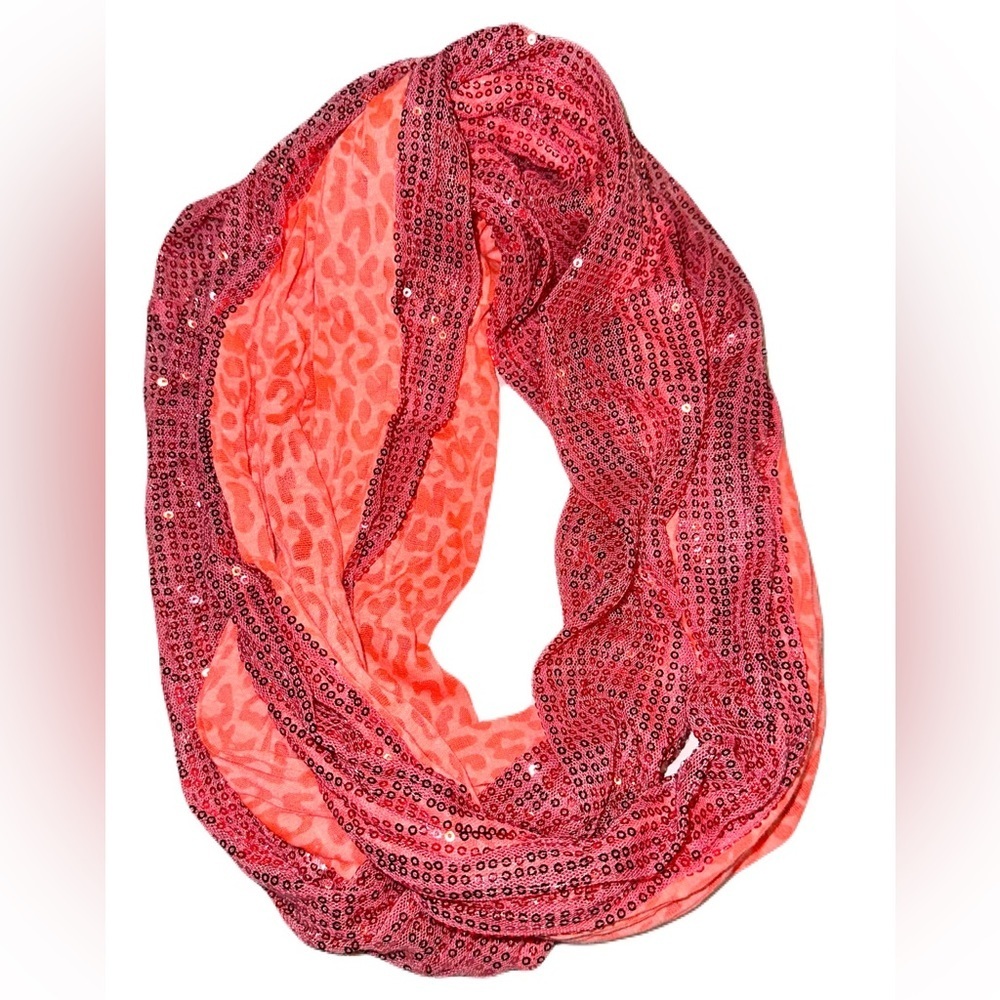 Vanity infinity sequin scarf